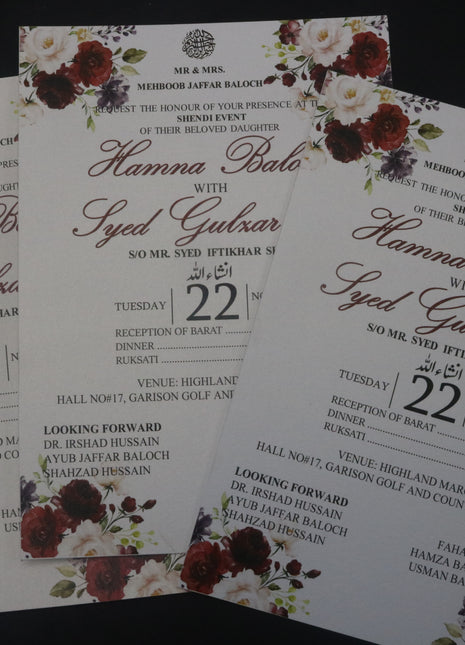 Customized Wedding Cards