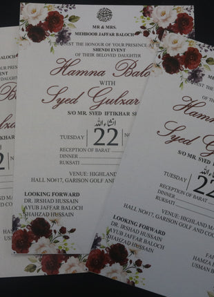 Customized Wedding Cards