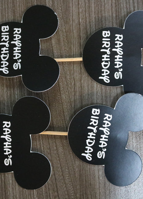 Cup Cake topper With Stick
