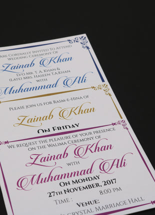 Customized Wedding Cards