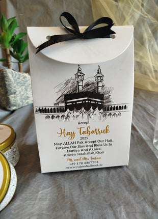 Hajj and Umrah Tabarruk Gift Bags - Flap Style - Customizable | Affordable | Fast Delivery