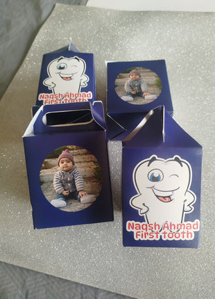 Customized First Tooth Goody Boxes – Elegant Packaging for Your Baby’s Precious Milestone