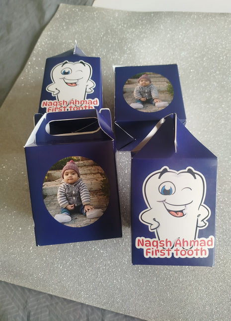 Customized First Tooth Goody Boxes – Elegant Packaging for Your Baby’s Precious Milestone