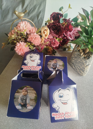 Customized First Tooth Goody Boxes – Elegant Packaging for Your Baby’s Precious Milestone