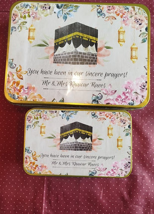 Hajj and Umrah Tin Boxes