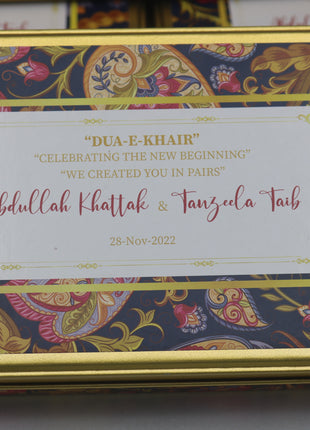 Customized Tin Bid Boxes in Pakistan – Affordable Wedding & Nikkah Gift Packaging | Printasy Pakistan