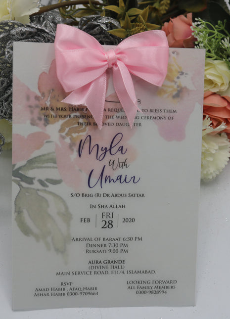 Customized Wedding Card