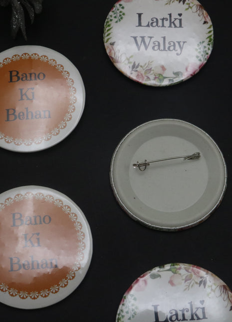 Customized Wedding Badges