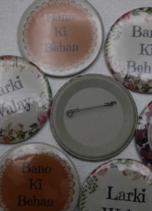 Customized Wedding Badges