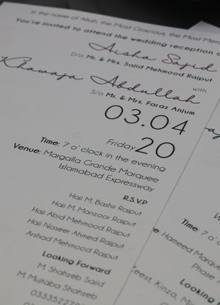 Customized Wedding Cards