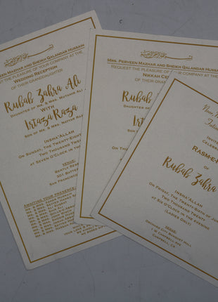 Customized Wedding Cards