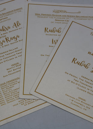 Customized Wedding Cards