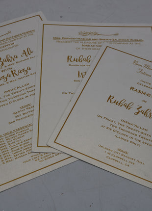 Customized Wedding Cards