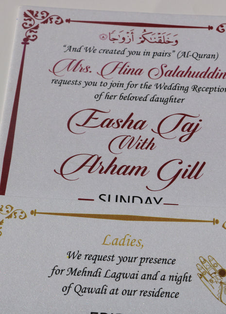 Customized Wedding Cards