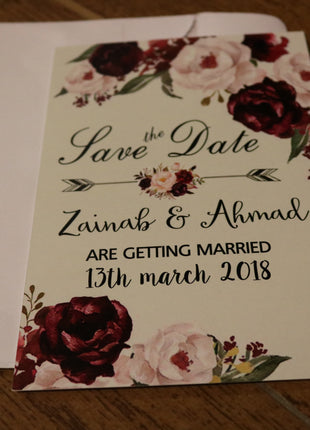 Customized Wedding Card