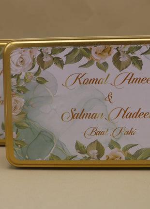 Customized Tin Bid Boxes in Pakistan – Affordable Wedding & Nikkah Gift Packaging | Printasy Pakistan