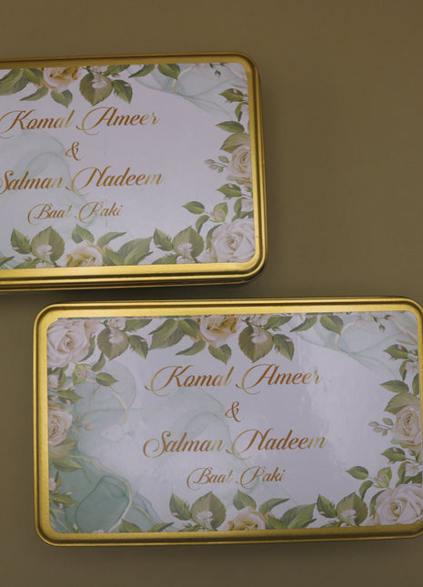 Customized Tin Bid Boxes in Pakistan – Affordable Wedding & Nikkah Gift Packaging | Printasy Pakistan