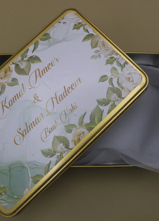 Customized Tin Bid Boxes in Pakistan – Affordable Wedding & Nikkah Gift Packaging | Printasy Pakistan