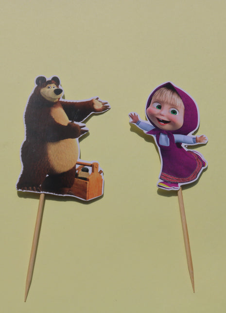 Cup Cake topper With Stick