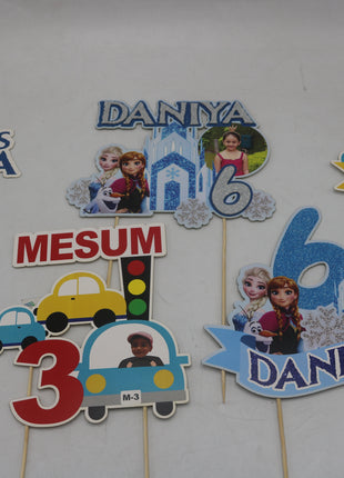 Cup Cake topper With Stick