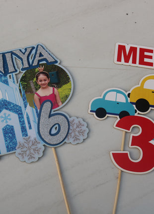 Cup Cake topper With Stick