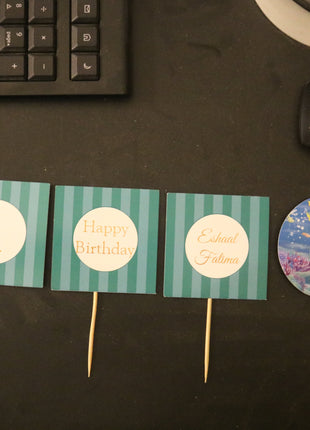Cup Cake topper With Stick