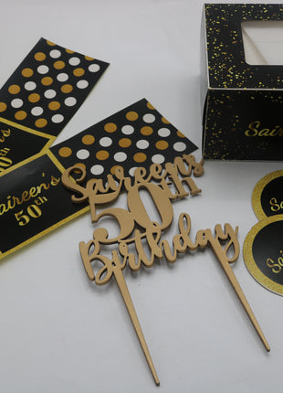 Cup Cake topper With Stick