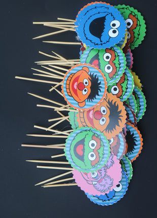 Cup Cake topper With Stick