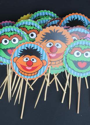 Cup Cake topper With Stick