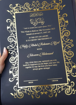 Nikkah Agreement Customized
