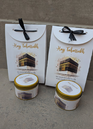 Hajj and Umrah Tabarruk Gift Bags - Flap Style - Customizable | Affordable | Fast Delivery