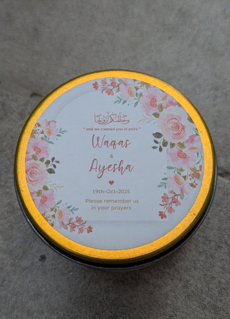 Customized Tin Bid Boxes in Pakistan – Affordable Wedding & Nikkah Gift Packaging | Printasy Pakistan