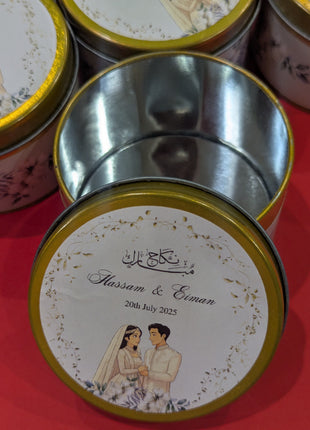 Customized Tin Bid Boxes in Pakistan – Affordable Wedding & Nikkah Gift Packaging | Printasy Pakistan