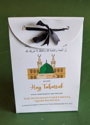Hajj and Umrah Tabarruk Gift Bags - Flap Style - Customizable | Affordable | Fast Delivery