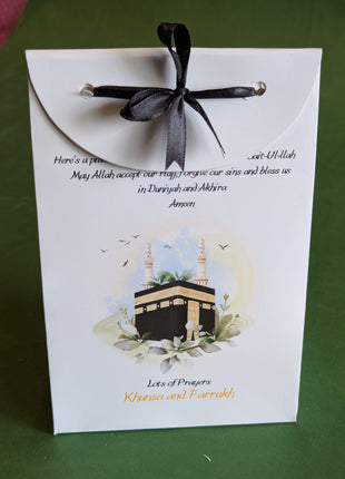 Hajj and Umrah Tabarruk Gift Bags - Flap Style - Customizable | Affordable | Fast Delivery