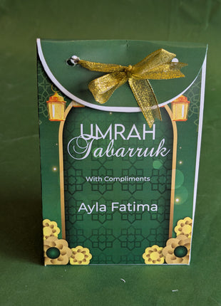 Hajj and Umrah Tabarruk Gift Bags - Flap Style - Customizable | Affordable | Fast Delivery