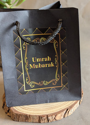 Hajj & Umrah Tabarruk Gift Set – Customized Bag, Kaba Box & Zamzam Bottle (Complete Package)