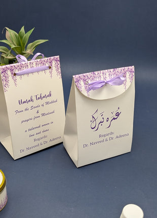 Hajj and Umrah Tabarruk Gift Bags - Flap Style - Customizable | Affordable | Fast Delivery