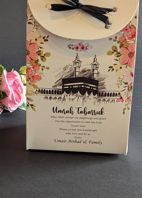 Hajj and Umrah Tabarruk Gift Bags - Flap Style - Customizable | Affordable | Fast Delivery