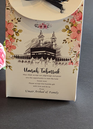 Hajj and Umrah Tabarruk Gift Bags - Flap Style - Customizable | Affordable | Fast Delivery