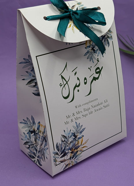 Hajj and Umrah Tabarruk Gift Bags - Flap Style - Customizable | Affordable | Fast Delivery