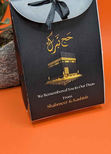 Hajj and Umrah Tabarruk Gift Bags - Flap Style - Customizable | Affordable | Fast Delivery