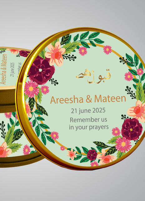 Customized Tin Bid Boxes in Pakistan – Affordable Wedding & Nikkah Gift Packaging | Printasy Pakistan