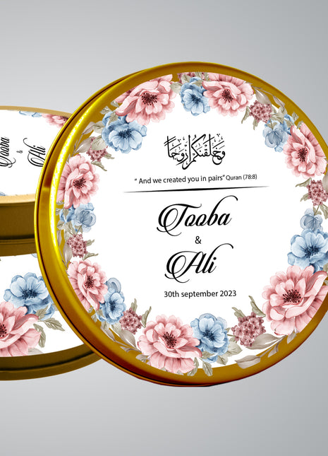Customized Tin Bid Boxes in Pakistan – Affordable Wedding & Nikkah Gift Packaging | Printasy Pakistan