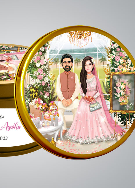 Customized Tin Bid Boxes in Pakistan – Affordable Wedding & Nikkah Gift Packaging | Printasy Pakistan