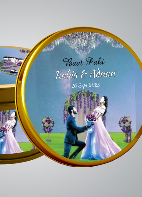 Customized Tin Bid Boxes in Pakistan – Affordable Wedding & Nikkah Gift Packaging | Printasy Pakistan