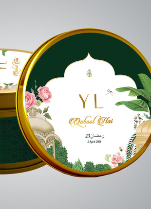 Customized Tin Bid Boxes in Pakistan – Affordable Wedding & Nikkah Gift Packaging | Printasy Pakistan