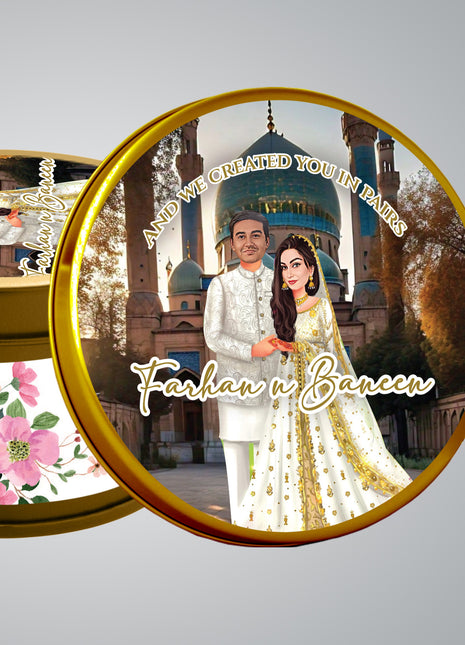 Customized Tin Bid Boxes in Pakistan – Affordable Wedding & Nikkah Gift Packaging | Printasy Pakistan