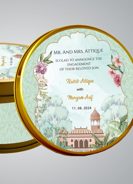 Customized Tin Bid Boxes in Pakistan – Affordable Wedding & Nikkah Gift Packaging | Printasy Pakistan