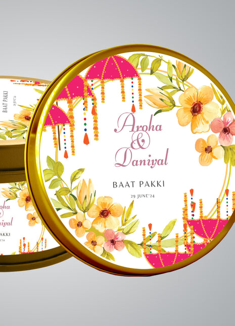 Customized Tin Bid Boxes in Pakistan – Affordable Wedding & Nikkah Gift Packaging | Printasy Pakistan
